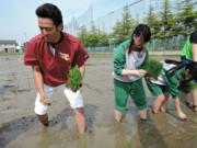 平成29年度　石巻北高等学校合同田植え実習